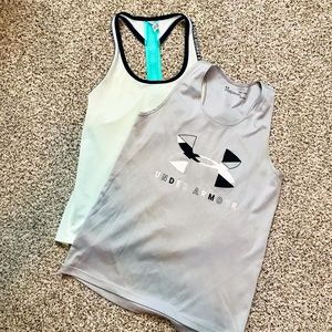 Girls Medium - set of 2 Under Amour Tank Tops